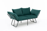 2-seater sofa bed Viper Petrol Green