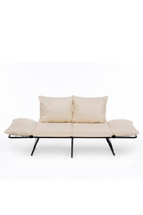 2-seater sofa bed Viper light cream