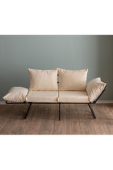 2-seater sofa bed Viper light cream