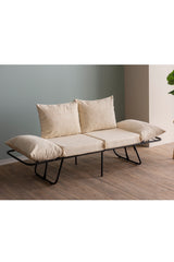 2-seater sofa bed Viper light cream