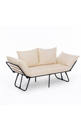 2-seater sofa bed Viper light cream