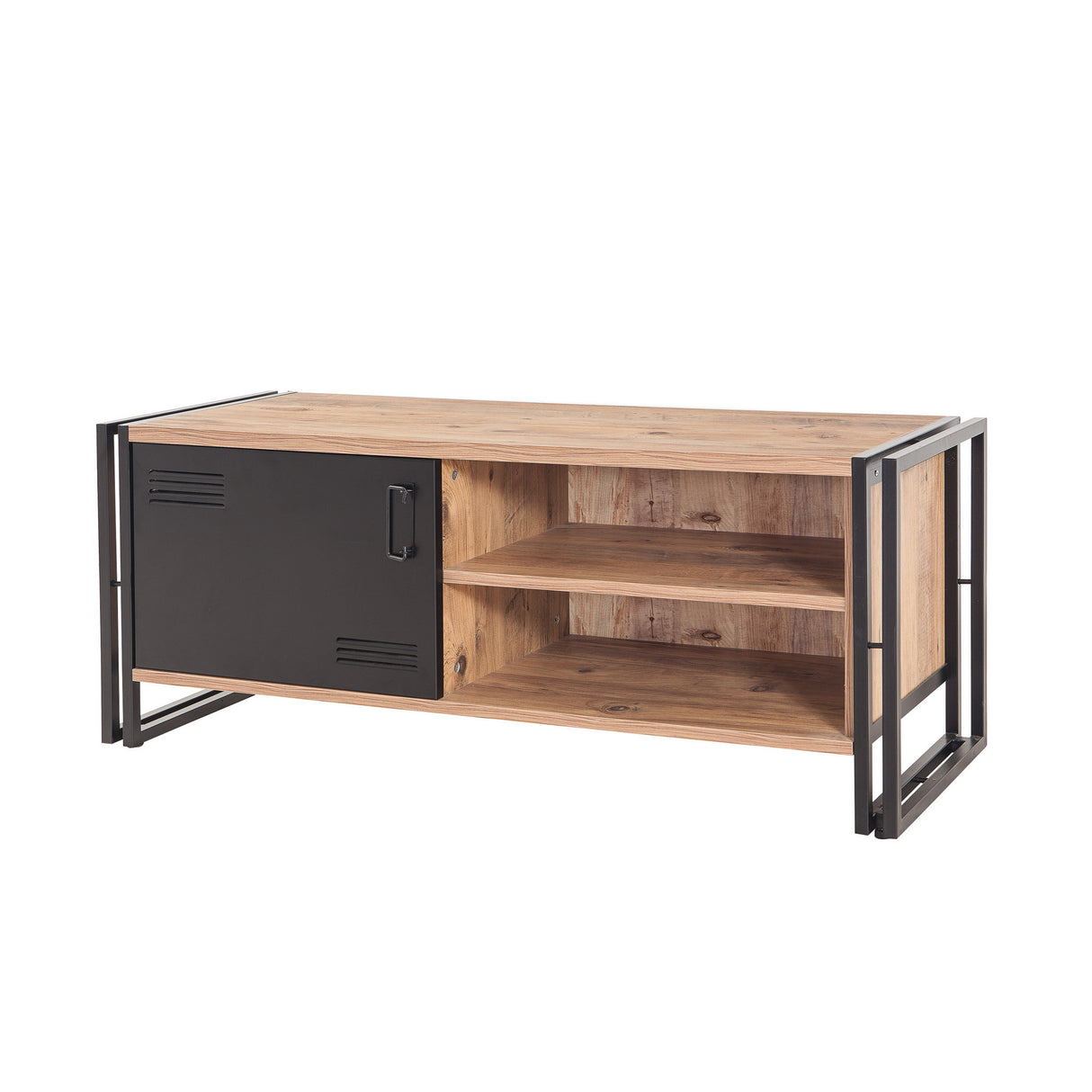 TV Furniture Cosmo Atlantic Pine Black Melamine 130x50x45 cm