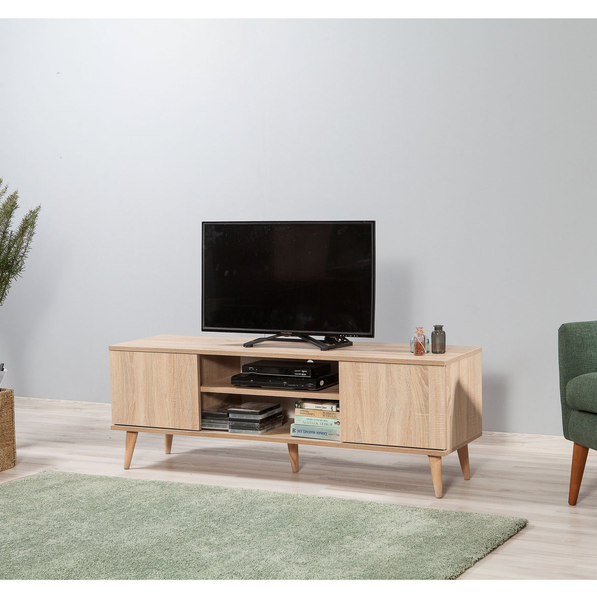 TV Furniture Truva Sonoma Eik Melamine 140x50x40 cm