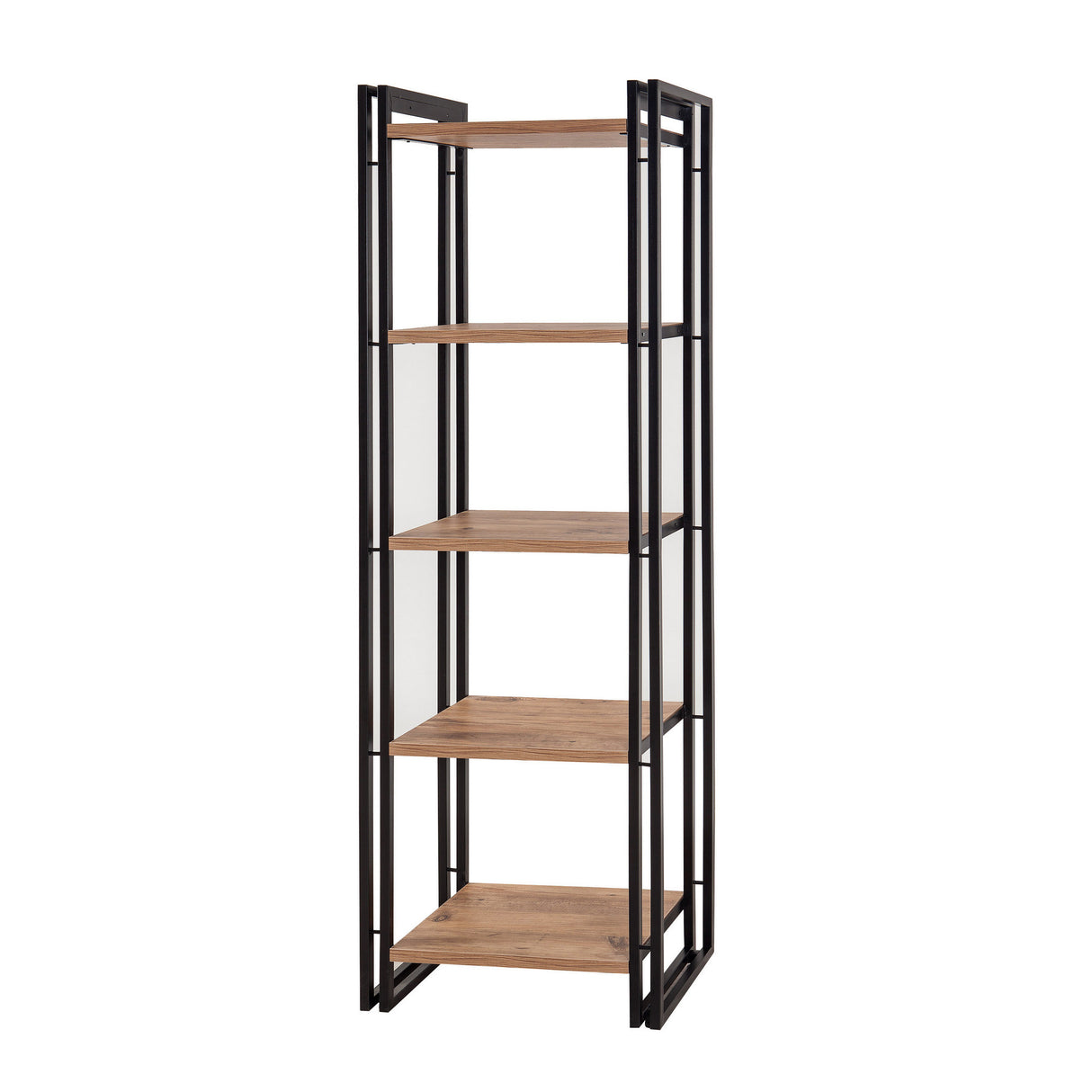 Bookcase Cosmo Atlantic Denhout Black Melamine 60x180x35 cm