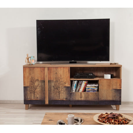 TV furniture Marina Mila Atlantic Pine Melamine 160x76x45 cm