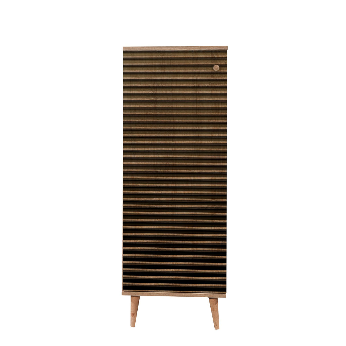 Shoe cabinet Filinta Sonoma oak striped melamine 50x135x38 cm