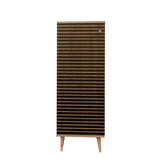 Shoe cabinet Filinta Sonoma oak striped melamine 50x135x38 cm