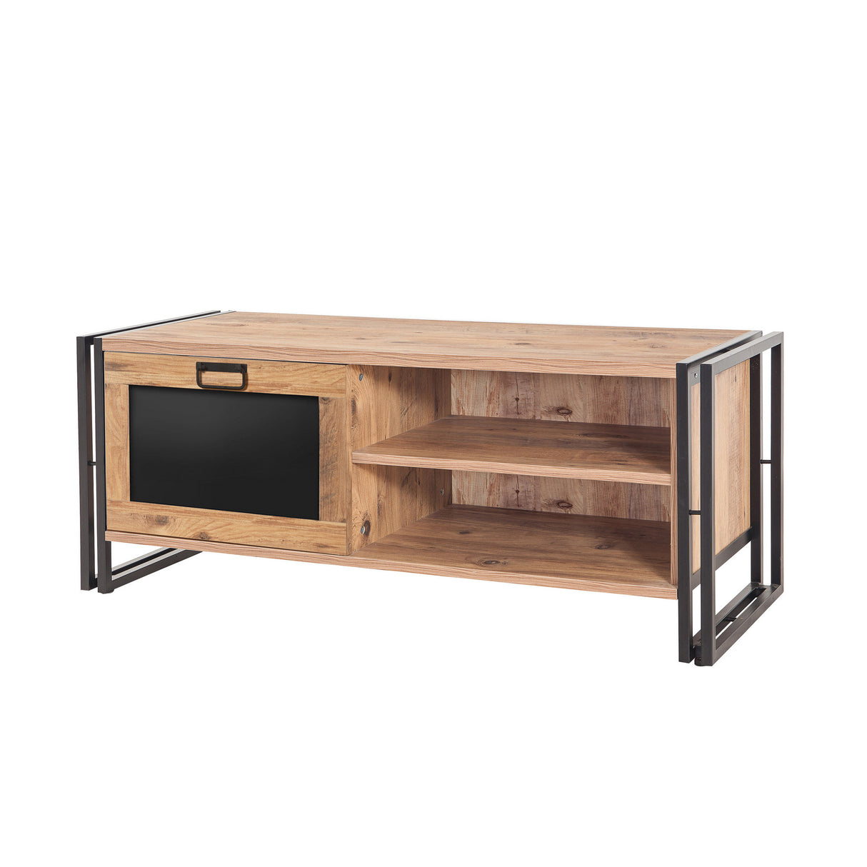 TV Furniture Arcas Atlantic Pine Black Melamine 130x50x45 cm