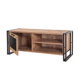 TV Furniture Arcas Atlantic Pine Black Melamine 130x50x45 cm