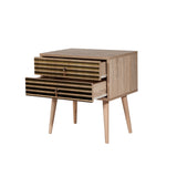 Bedside table Catalina Sonoma Eik Melamine 60x61x40 cm