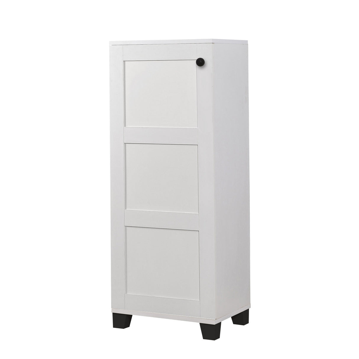 Shoe cabinet Filinta white melamine 50x127x38 cm