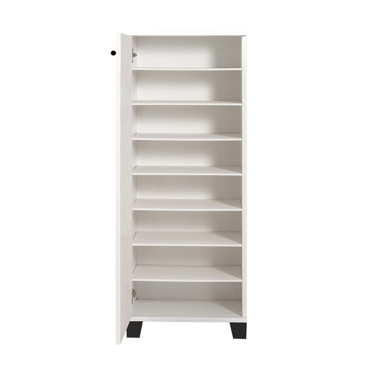 Shoe cabinet Filinta white melamine 50x127x38 cm