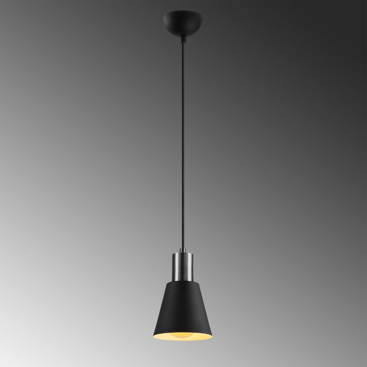 Hanglamp Zwart Nickel Metaal Velora