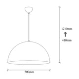 Hanglamp 50 cm Zwart Goud Metaal Echelon