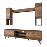 TV furniture set alta walnut melamine 180x48.6x35 cm