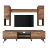 TV furniture set alta walnut melamine 180x48.6x35 cm