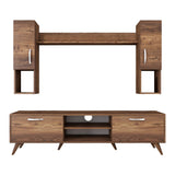 TV furniture set alta walnut melamine 180x48.6x35 cm