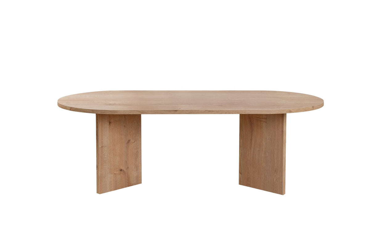 Oval Coffee Table Sapphire Oak Look Sabla - 119x60 