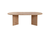 Oval Coffee Table Sapphire Oak Look Sabla - 119x60 