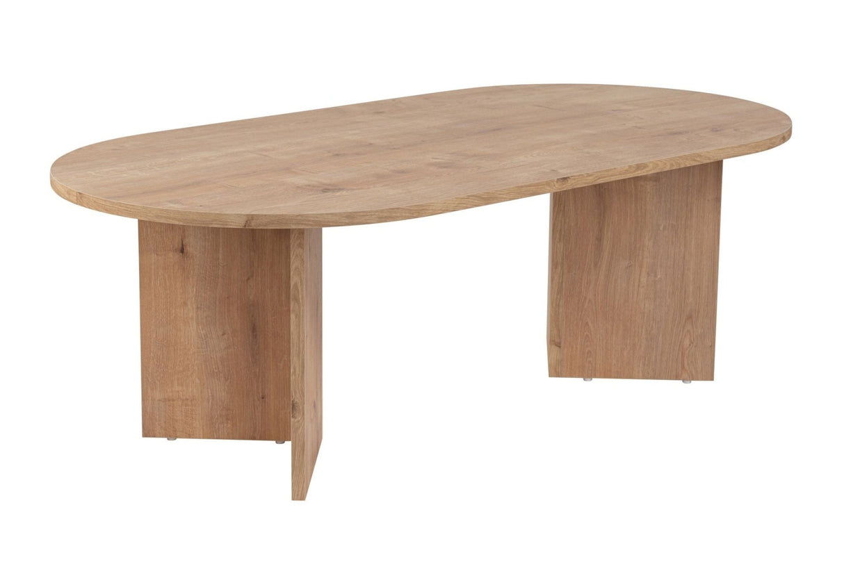 Oval Coffee Table Sapphire Oak Look Sabla - 119x60 