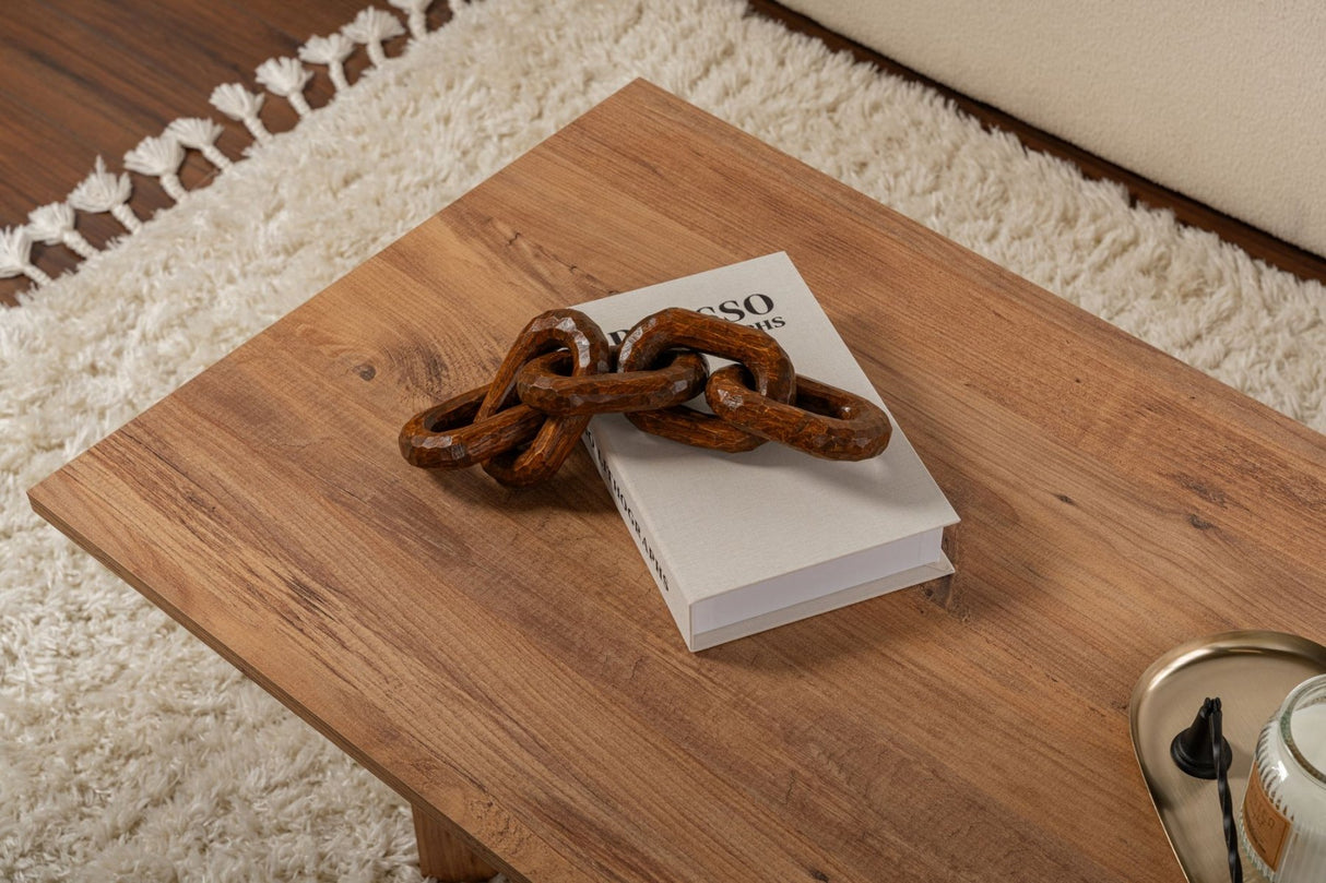 Rectangular Coffee Table Siban Atlantic Pinewood look - 119x60 cm 