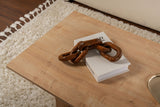 Rectangular Coffee Table Siban Sapphire Oak Wood Look - 119x60 cm 