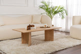 Rectangular Coffee Table Siban Sapphire Oak Wood Look - 119x60 cm 