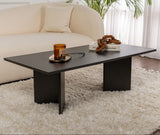 Rectangular Coffee Table Siban Black wood look - 119x60 cm 