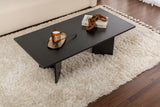 Rectangular Coffee Table Siban Black wood look - 119x60 cm 
