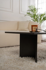 Rectangular Coffee Table Siban Black wood look - 119x60 cm 