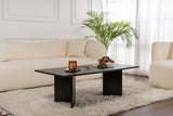 Rectangular Coffee Table Siban Black wood look - 119x60 cm 