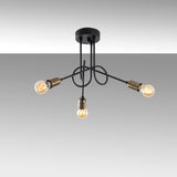 3-Light Black Metal Pendant Lamp Pulse 