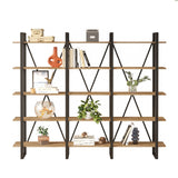 Bookcase Lyra Atlantic Pine Melamine 219.6x180x34 cm