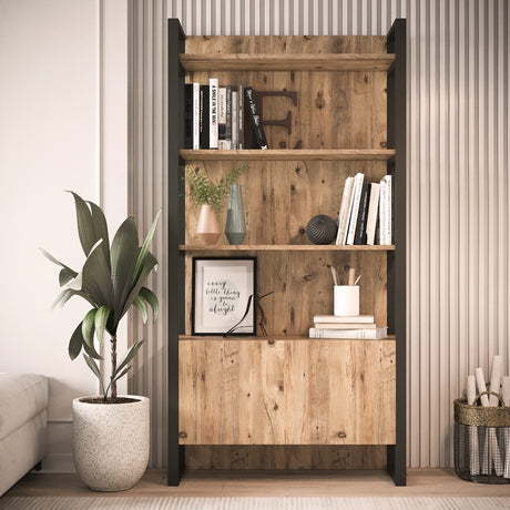 Bookcase Lyra Atlantic Pine Melamine 90x180x34 cm