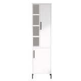 Wall cabinet Lumen White Melamine 45x173.6x35.5 cm