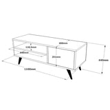 TV furniture Riva Atlantic Pine Melamine 110x44x40 cm