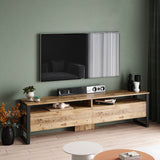 TV furniture set Sable Atlantic Pine Melamine 180x56x35.5 cm