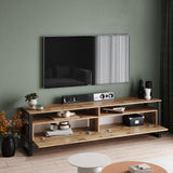 TV furniture set Sable Atlantic Pine Melamine 180x56x35.5 cm