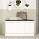 Shoe cabinet Aquila White Melamine 89.6x45.8x35.5 cm