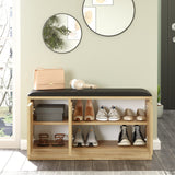 Shoe cabinet aquila oak melamine 89.6x45.8x35.5 cm