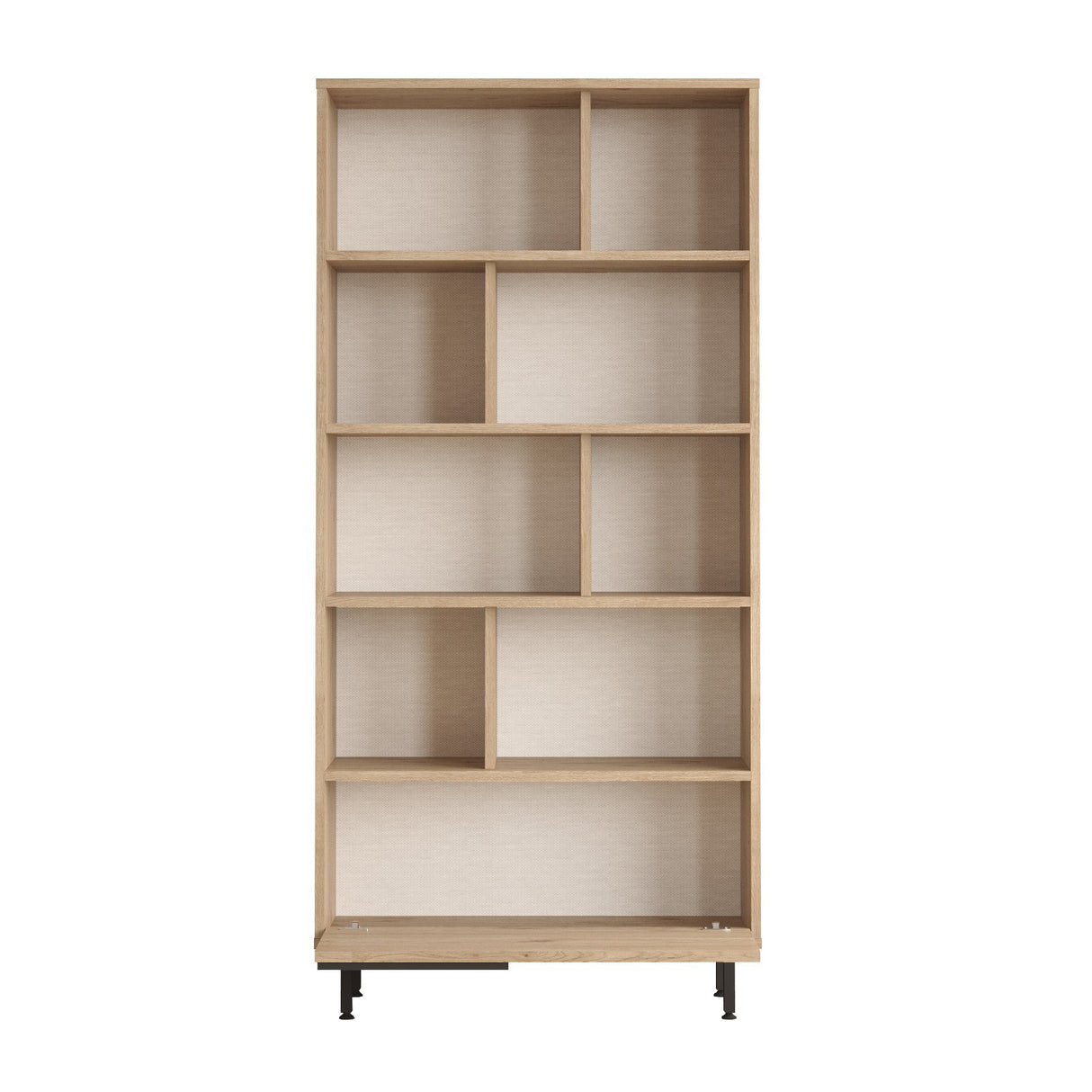 Bookcase cosmos walnut oak melamine 83.9x175.6x29.5 cm