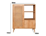 Wall cabinet Hazeran Multi oak beech wood 40x110x cm