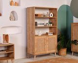 Bookcase Hazeran oak beech wood 40x90x cm