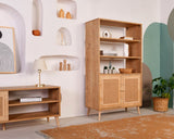 Bookcase jut oak beech wood 40x110x90 cm