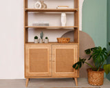 Bookcase jut oak beech wood 40x110x90 cm