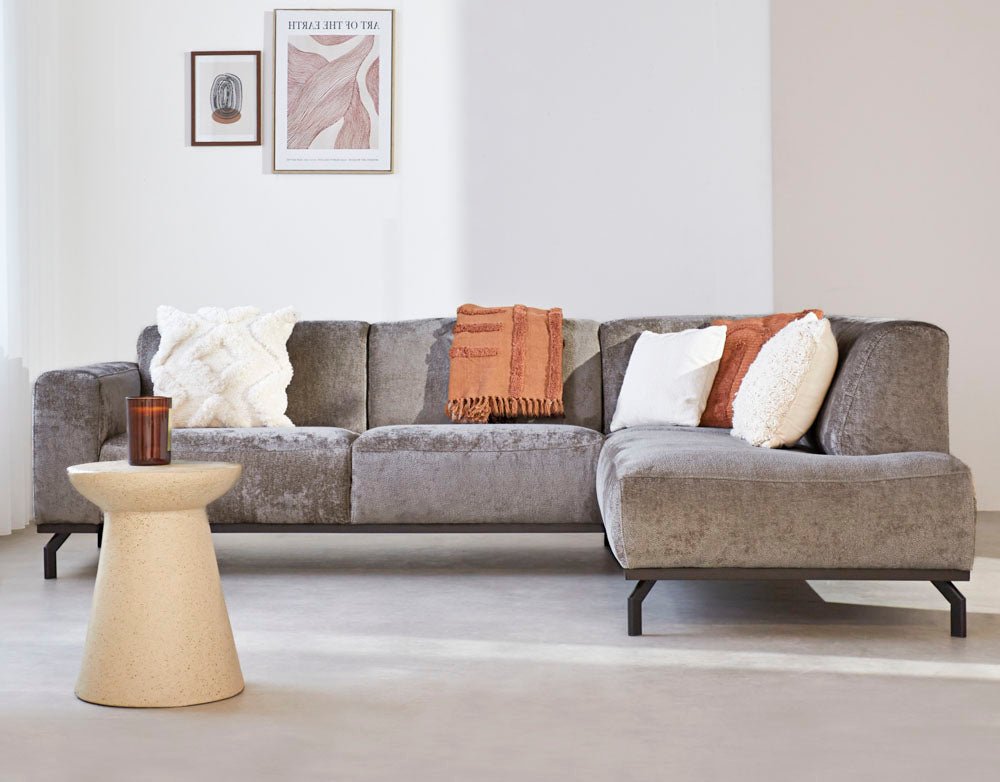 Chloe Corner Sofa Taupe Right