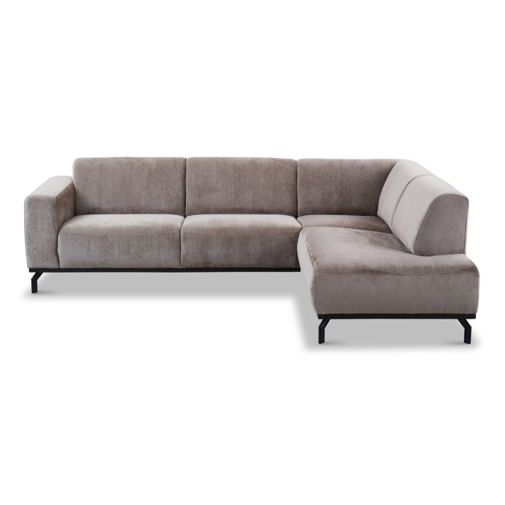 Chloe Corner Sofa Taupe Right