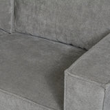 Yara Corner Sofa with Chaise Longue Left Chenille Gray