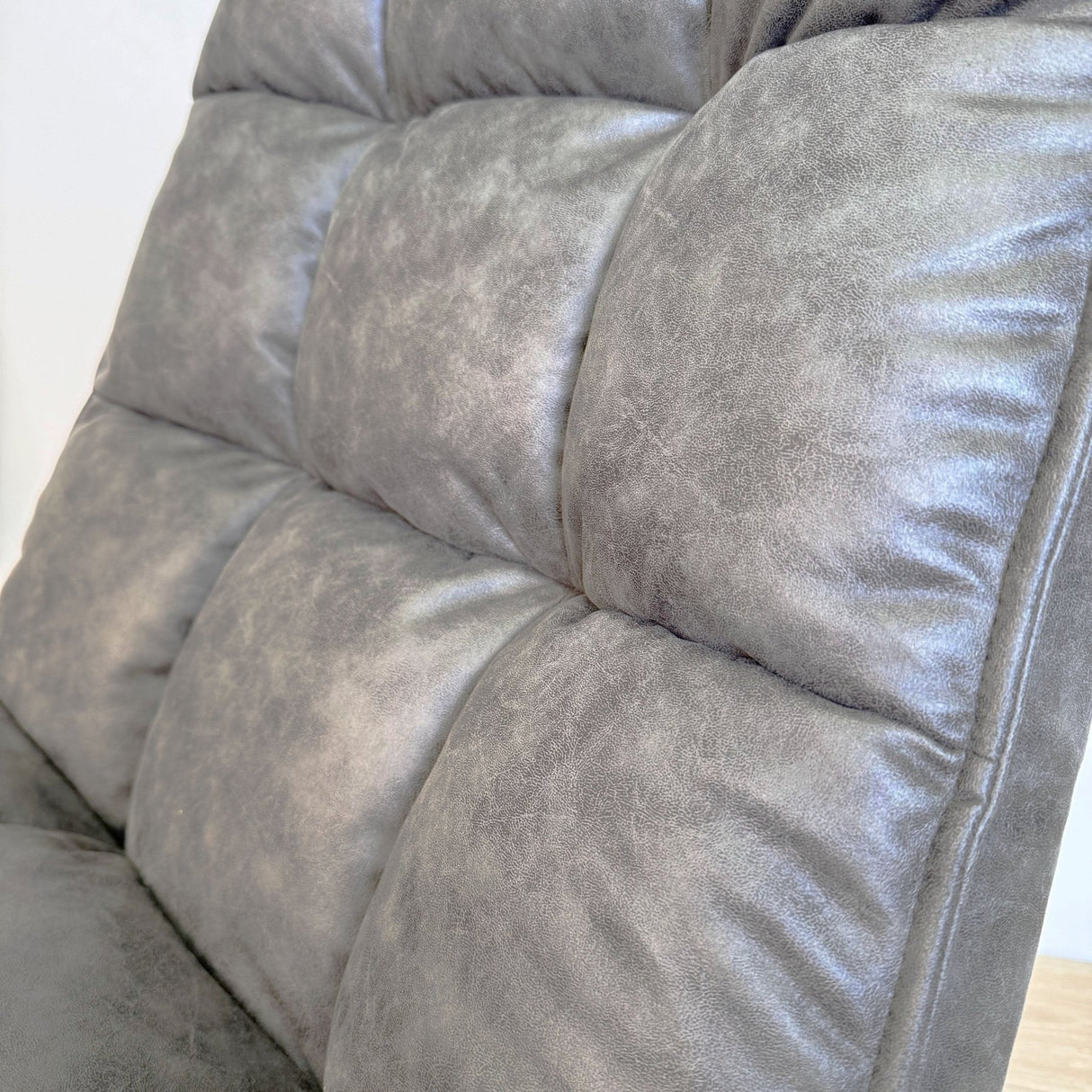 Swivel Chair Yuki Anthracite Eco-leather 360° Rotatable 