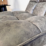 Swivel Chair Yuki Anthracite Eco-leather 360° Rotatable 